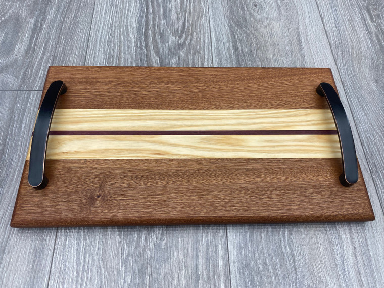 Thin Striped Serving Tray (Purpleheart)