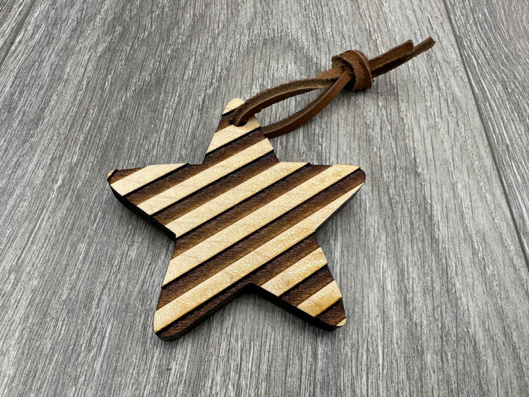 Striped Star Shaped Ornament