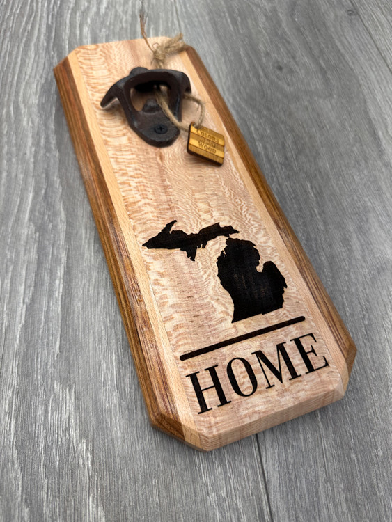 "HOME" Michigan Bottle Opener