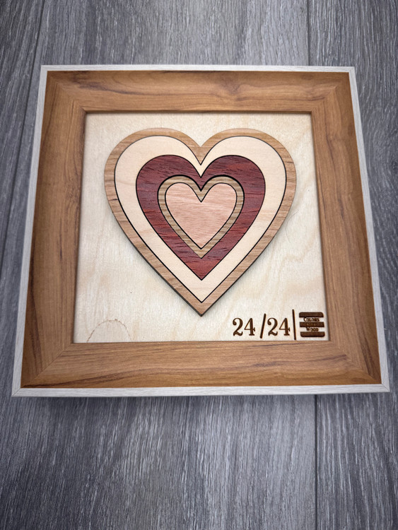 Radiating Hearts (Five Woods) - # 24/24