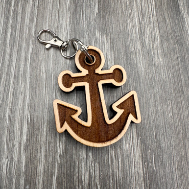 小物 US Exclusive Anchor Key Chain Honbay 2PCS Metal Anchor Keychains Rhinestone Nautical Key Rings