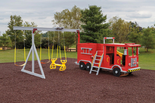 Fire truck swingset