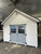 Shed with blue doors