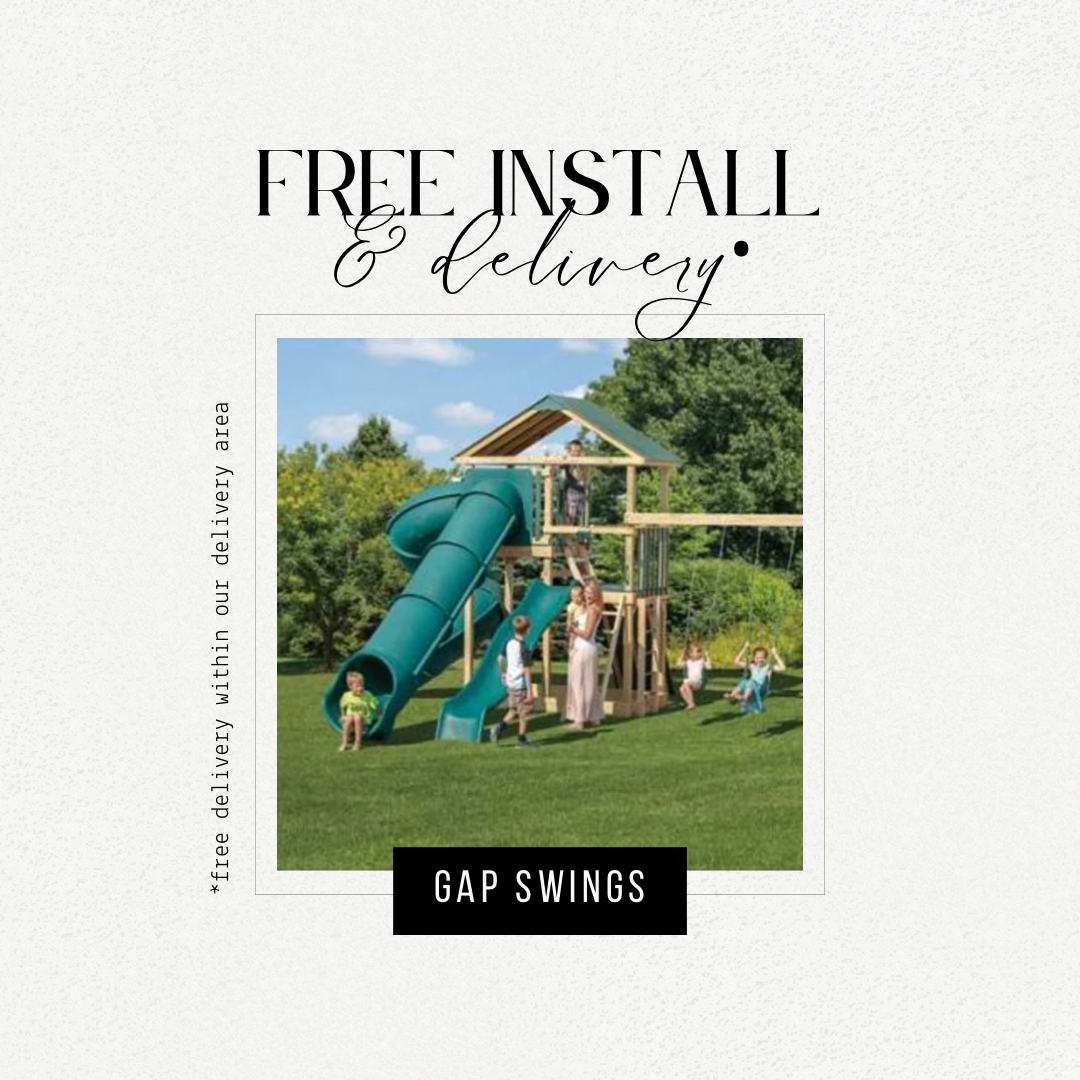 playground free install, swingset free installation