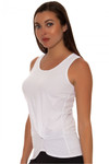 Lucky In Love Women's Core Tops Do The Twist White Tennis Tank