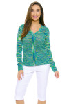 EP Ipanema Space Dye V Neck Zip Cardigan