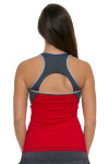 Sofibella Conquest Cut Out Racerback Tennis Tank