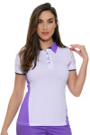 Annika Womens City Luxe Marietta Short Sleeve Golf Polo Shirt