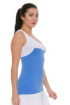 Redvanly Women's Bainbridge Blue White Tennis Tank RV-3355 Image 6