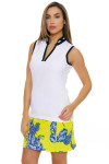 EP Pro NY Women's Palmetto Eyelet Trim Golf Sleeveless Shirt