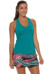 Lucky in Love Teal V-Neck Tennis Tank