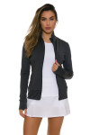 Lole Women's Essential Up Black Heather Jacket