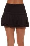 Lucky In Love Women's Core Bottoms Long Pleated Black Tennis Skirt LIL-CB125-Black Image 4