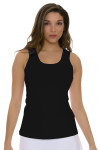 Sofibella Women's Athletic Black Tennis Tank Top SFB-7009-Black