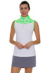 Annika Women's Eclipse Mock Golf Sleeveless Shirt