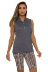 EP Pro NY Women's Gold Standard Pleat Mesh Back Golf Sleeveless Shirt-3