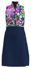 AB SPORT Exotic Floral Navy Women's Golf Dress - EXF