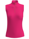 AB SPORT Women's Zip Mock Sleeveless Golf Top GP04-ROSA