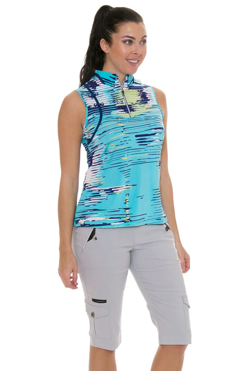 Skinnylicious Platinum Pull On Golf Capri JS-71346-346