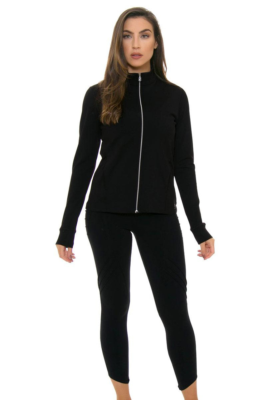Sofibella Women's Basic UV Protect Fitted Black Jacket SFB-6006-Black ...