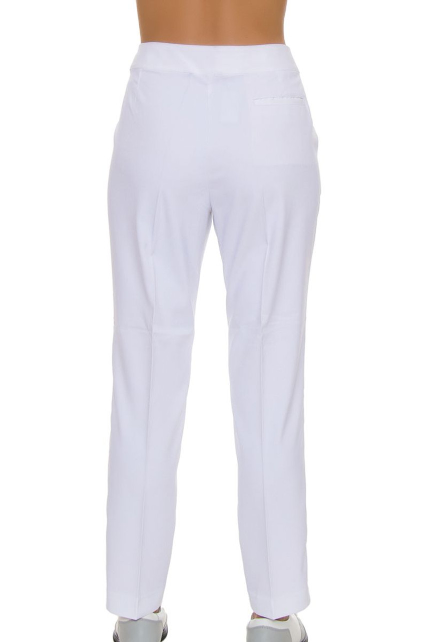 Greg Norman Women's Essentials Easy Play Stretch White Golf Pants GN ...