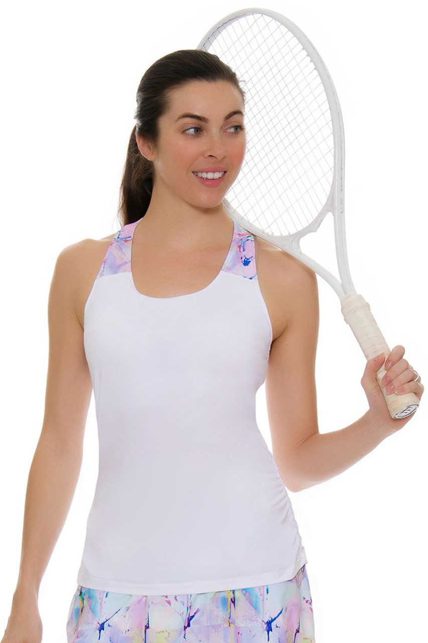 sko Slikke Forfølge Fila Women's Elite Ruched Tennis Tank FT-TW181D72-101