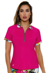 pink golf shirts for ladies