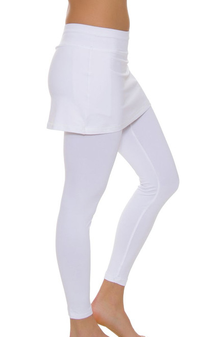 Sofibella Basics White Tennis Skirt Leggings