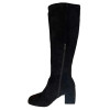 Carolyn Black Stretch Suede