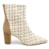 Tweed Boot Camel