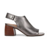 Valencia Heeled Sandal, Met Lthr,Pewter