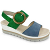 44.645.11 Sandal Jeans/verde