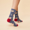 Ankle Socks Snuffling Hedgehogs In Navy