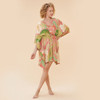 Delicate Tropical Candy Cover Up
