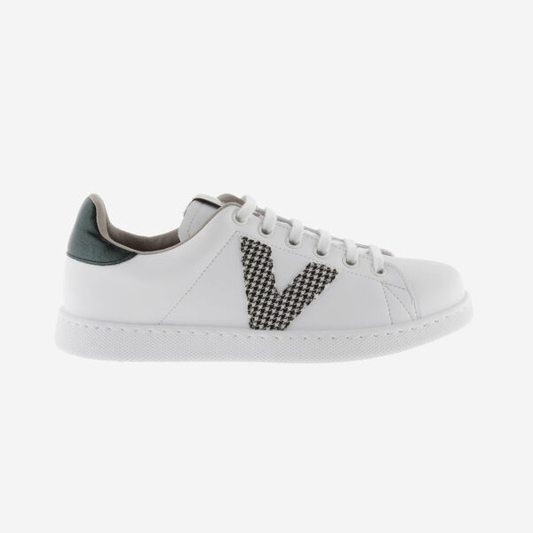 Victoria TENNIS SHOE PLAID "V" DETAIL Negro