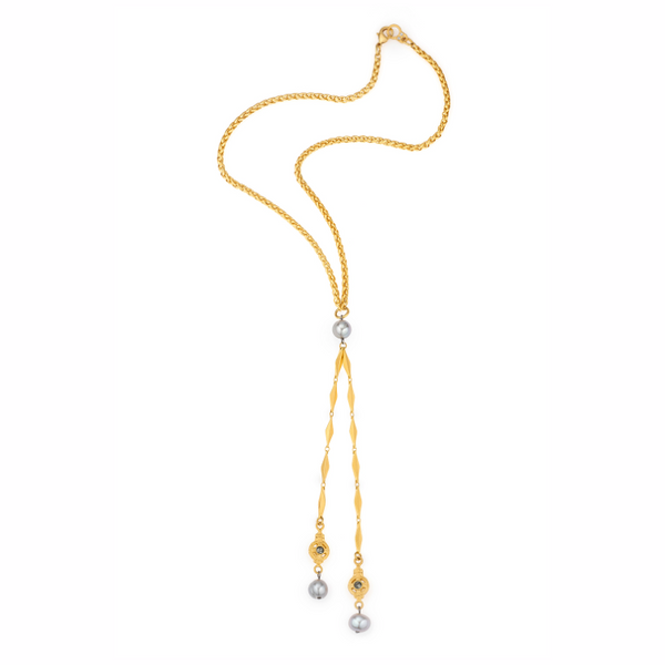 Cheval & Diamont Chain W/Silver Pearls & Mini Dunkerque