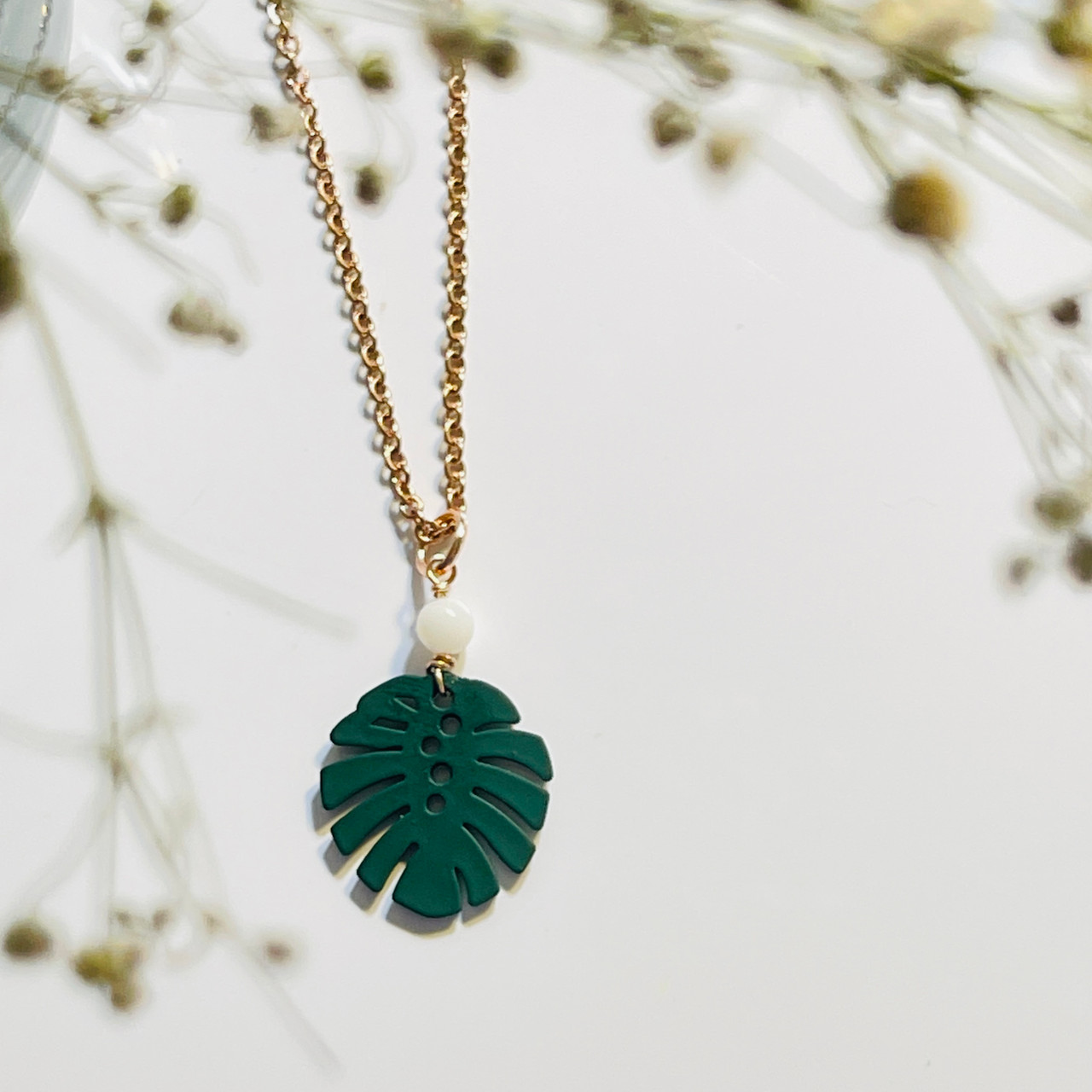 Monstera Leaf Necklace | Birch Jewellery