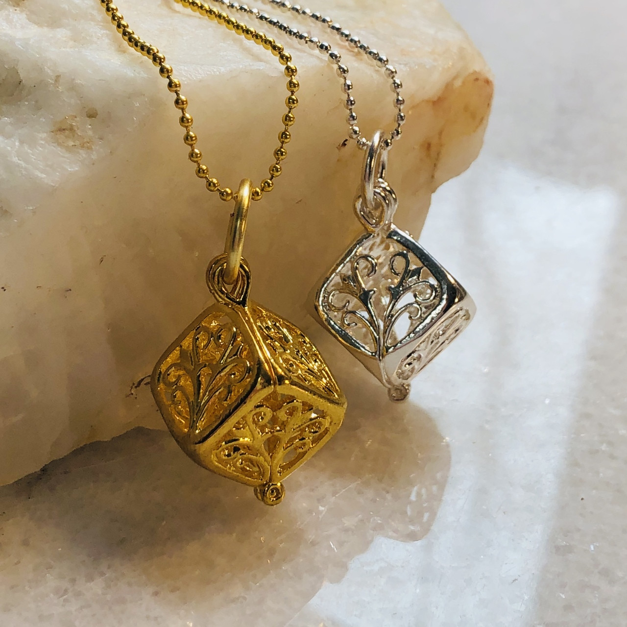 square cage breastmilk pendant kit - hollydayco