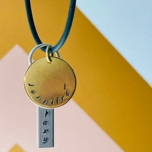 stamped stainless name disc