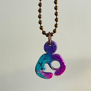 international breastfeeding symbol milk charm with color