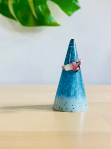 collective milk blue shimmer ring cone