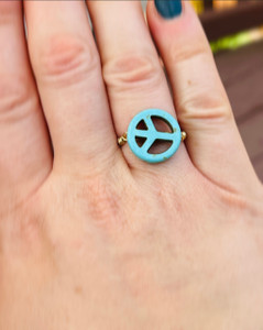 turquoise peace ring
