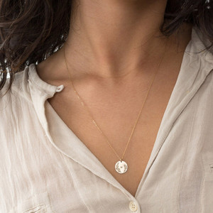 wildflower initial necklace wildflower initial necklace