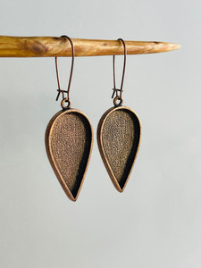 inverted milk drop earrings