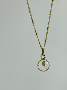 baby's breath keepsake necklace