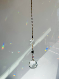 beaded sunburst sun catcher