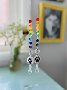 crystal bauble urn mini sun catcher
