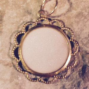scalloped pendant scalloped pendant