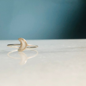 dainty moon ring dainty moon ring