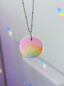 rainbow milk pendant